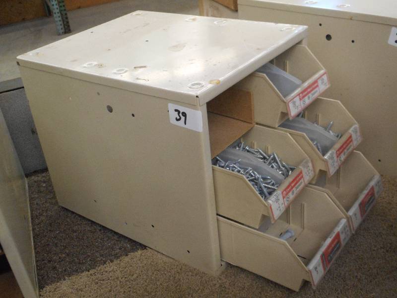 lot 39 image: Industrial Parts Bin Containing Mis...