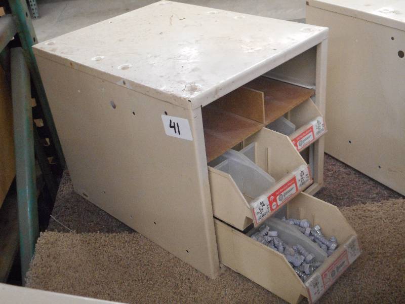 lot 41 image: Industrial Parts Bin Containing Mis...