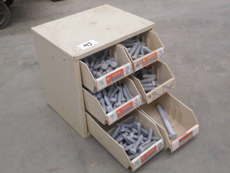 lot 43 image: Industrial Parts Bin Containing Mis...