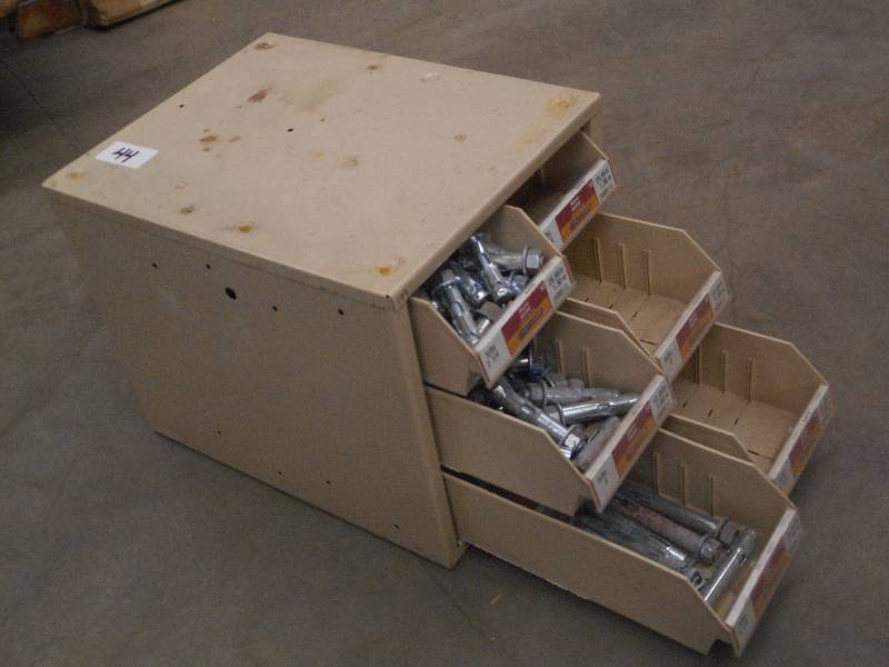 lot 44 image: Industrial Parts Bin Containing Mis...
