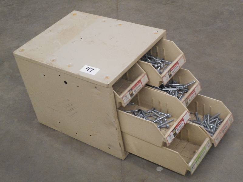 lot 47 image: Industrial Parts Bin Containing Mis...