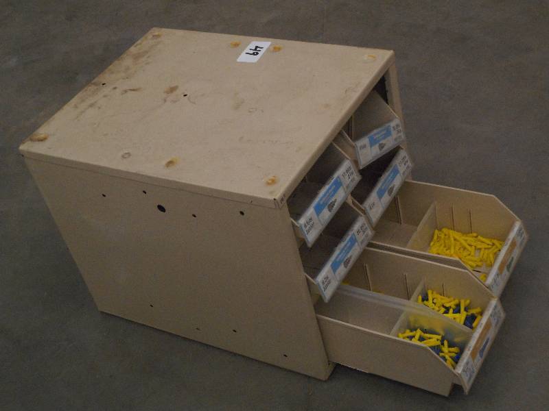 lot 49 image: Industrial Parts Bin Containing Mis...