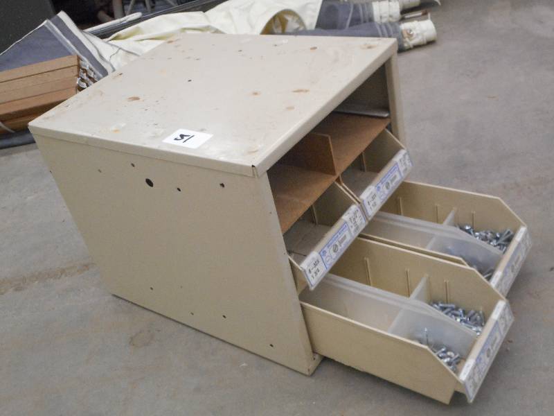 lot 51 image: Industrial Parts Bin Containing Mis...