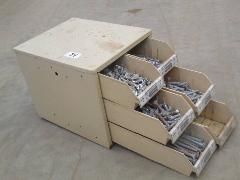 lot 54 image: Industrial Parts Bin Containing Mis...