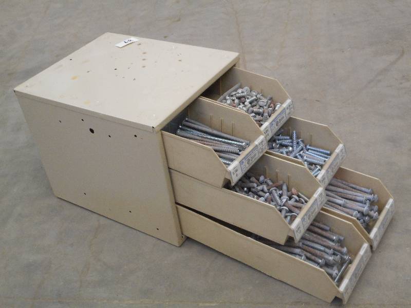 lot 57 image: Industrial Parts Bin Containing Mis...