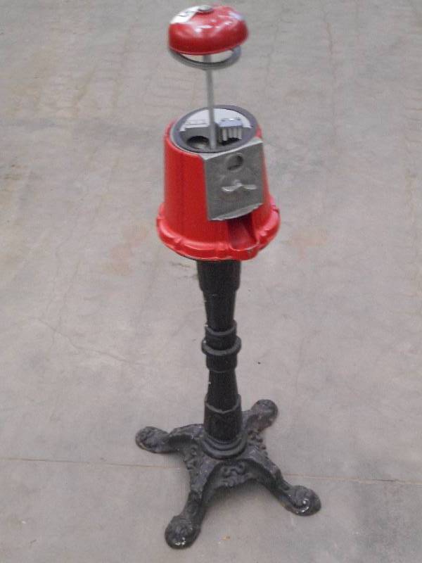 lot 65 image: Vintage Cast Iron Candy Dispenser, ...