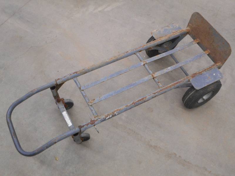 lot 84 image: 2-Way Steel Floor Dolly ...