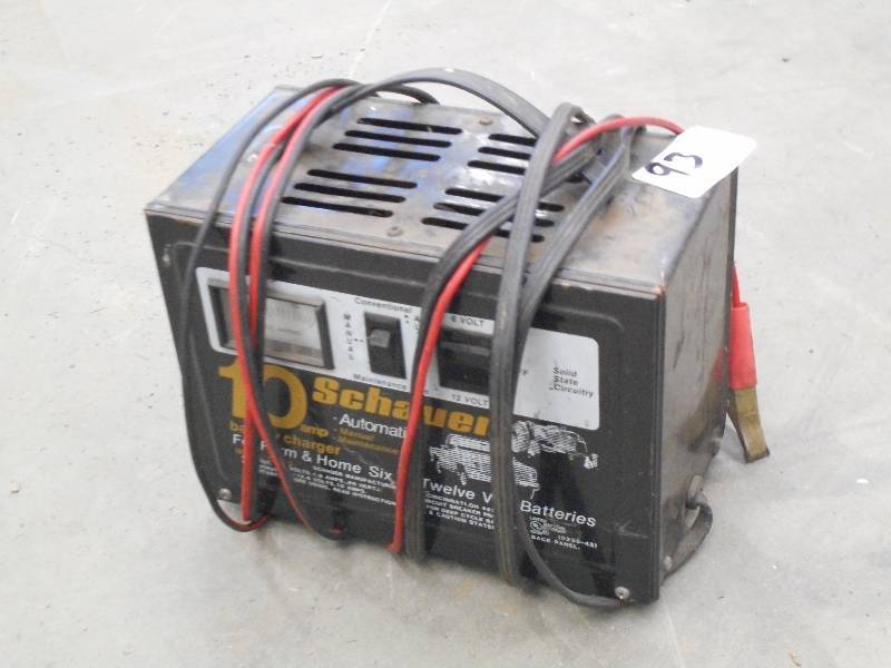 lot 93 image: Schauer 10Amp 12Volt Battery Charge...