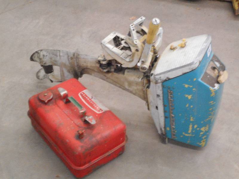 lot 110 image: Scott-Atwater Outboard Motor With F...