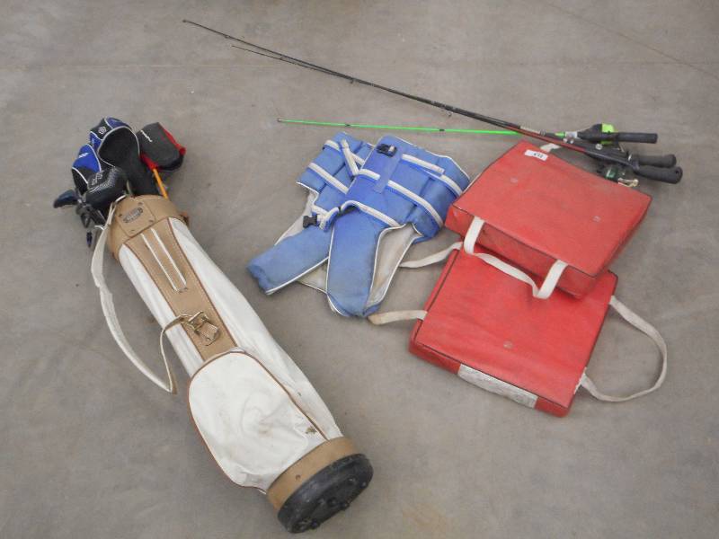 lot 113 image: Lot Of (3) Fishing Poles, (3) Float...