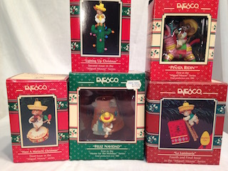 Enesco Feliz Navidad Ornaments