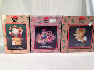 Enesco Pizza Hut Ornaments