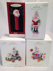 Hallmark Sweet Santa Themed Ornaments