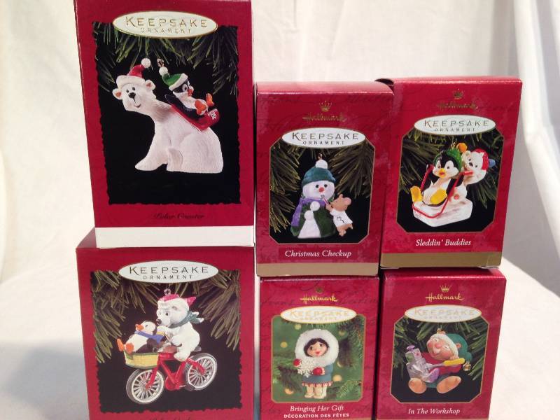 Hallmark Snow Themed Ornaments