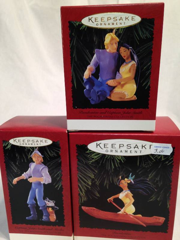 Hallmark Disney Pocahontas Themed Ornaments
