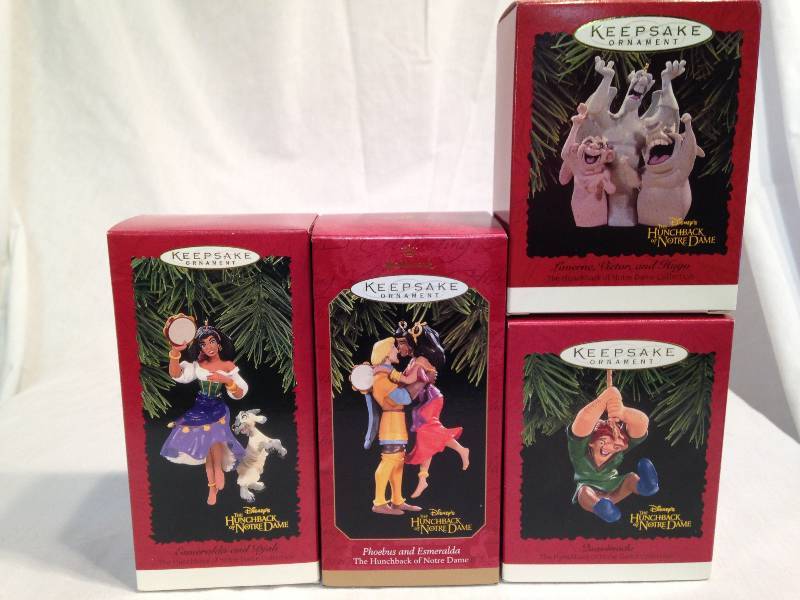 Hallmark Disney Hunchback of Notre Dame Themed Ornaments