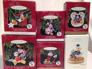 Hallmark Disney Mickey Mouse Themed Ornaments