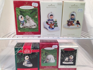 Hallmark Frosty Friends Themed Ornaments