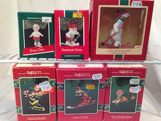 Hallmark & Enesco Snow Sports Themed Ornaments