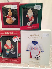 Hallmark & Enesco Soccer Themed Ornaments
