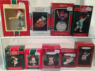 Hallmark & Enesco Baseball Themed Ornaments