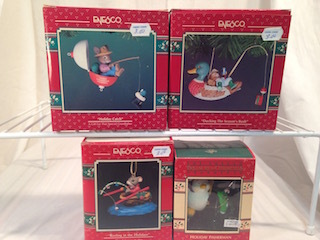 Enesco Fishing Themed Ornaments