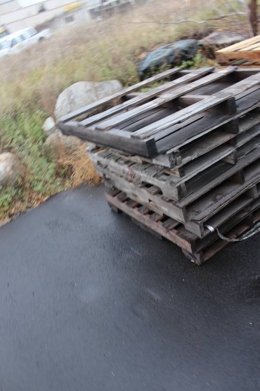 Lot of (8) Wood Pallets