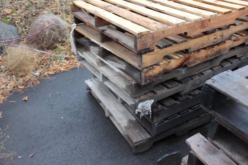 Lot of (8) Wood Pallets