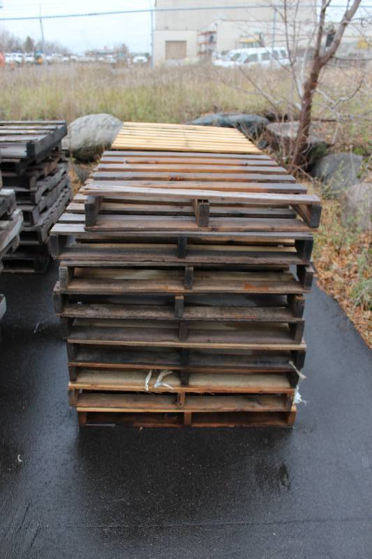 Lot of (9) Wood Pallets
