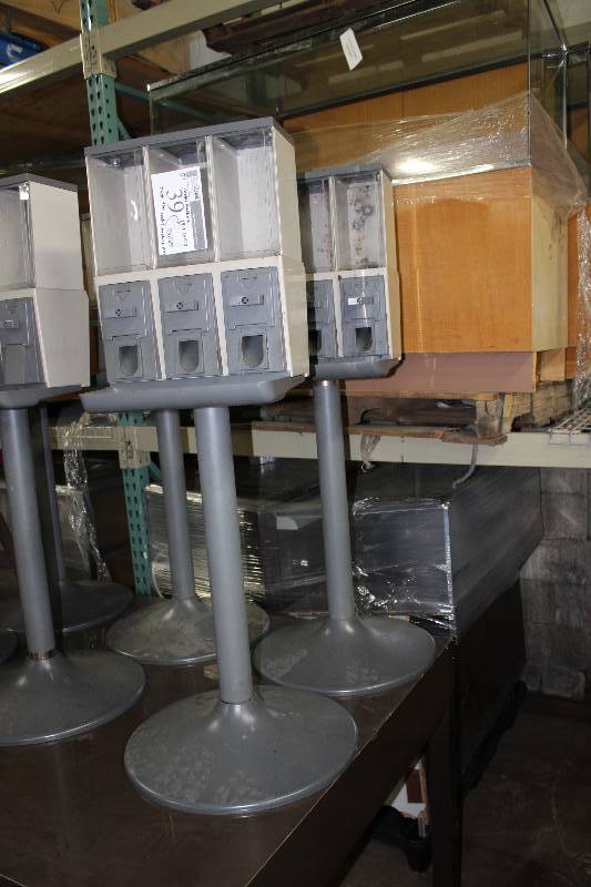 Lot of (2) Three Slot Candy Machine Dispensers