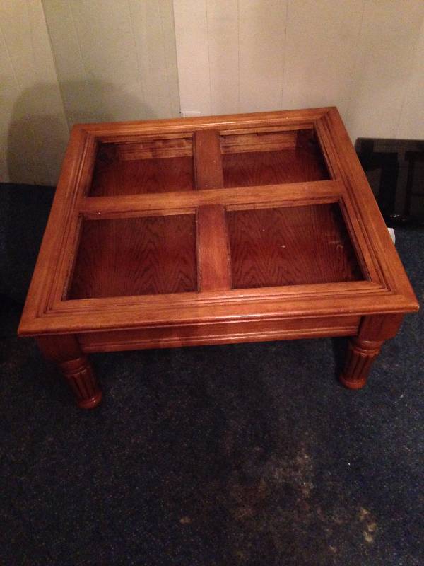 End Table(1 broke glass insert)