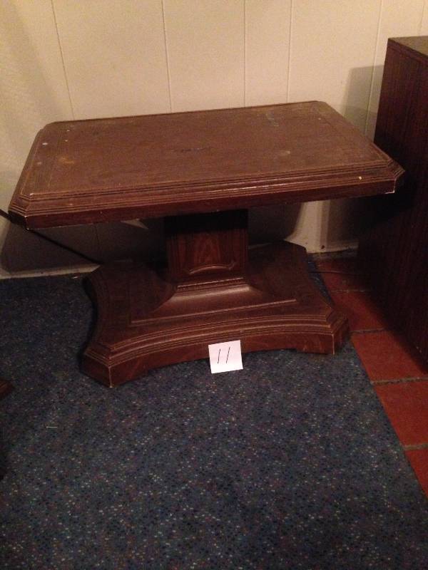 Square Brown End Table