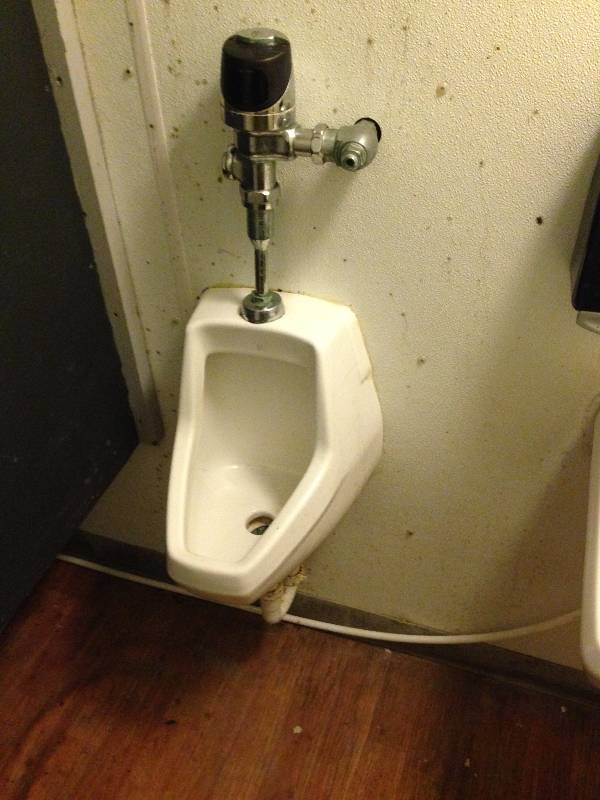 Urinal Uninstallation Required