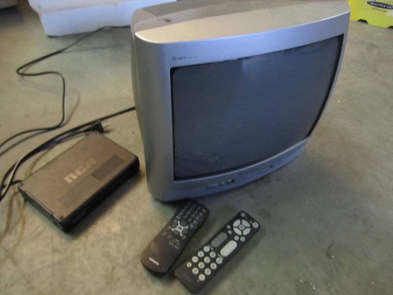 12 wide TV with converter box...