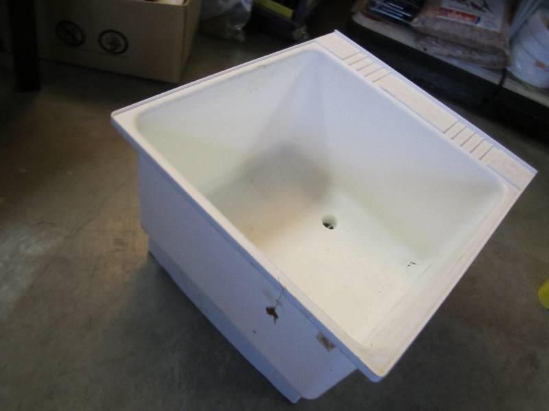 Plastic wash tub, ready for you to ...