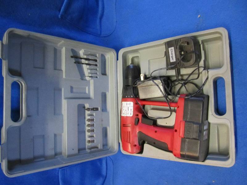 cordless drill and driver with char...