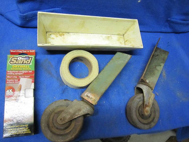dry wall supplies and caster wheels...