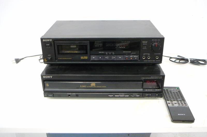 Sony HXPRO Cassette Deck Sony Compact Disc 5 Disc Loading System