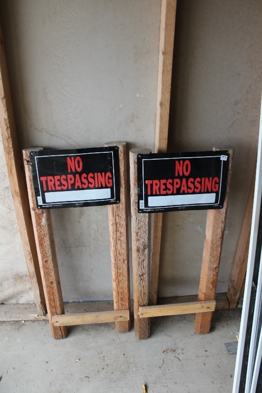 No Trespassing Signs