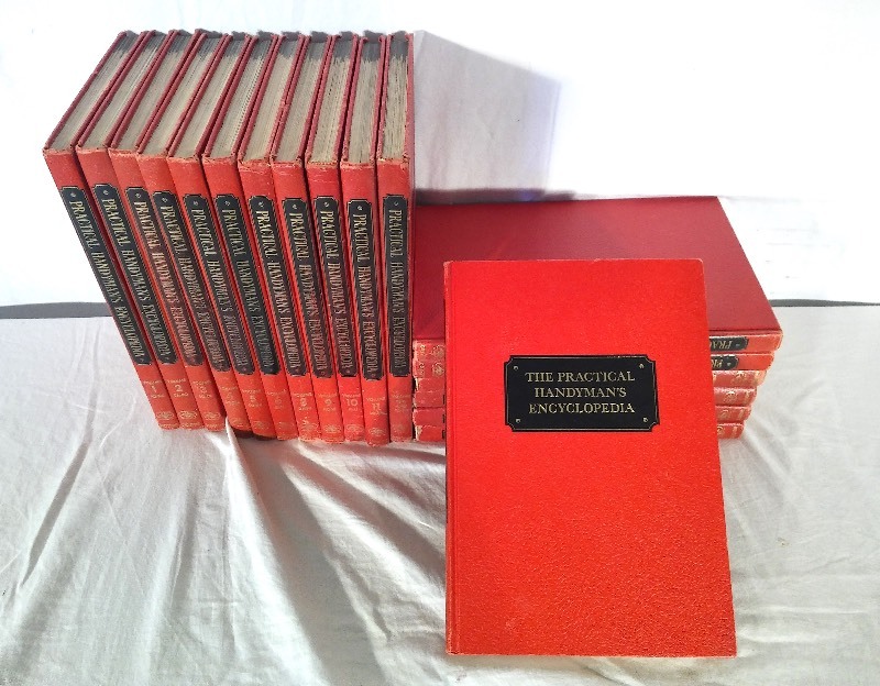 lot 17 image: Vintage 1963 The Practical Handyman Encyclopedia (Complete 18 Volume set)