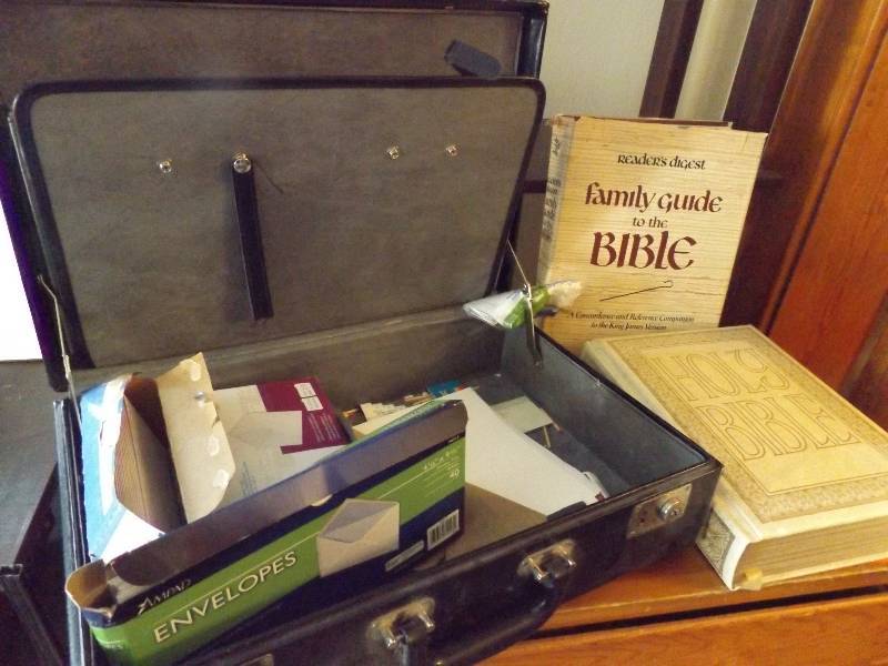 Briefcase and Bible