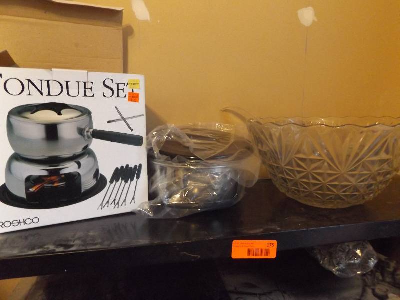Fondue Set and Punch Bowl