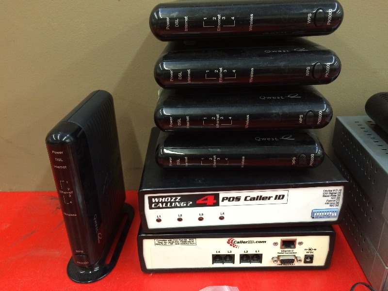 Assorted Routers and misc accessories   Lot of 18