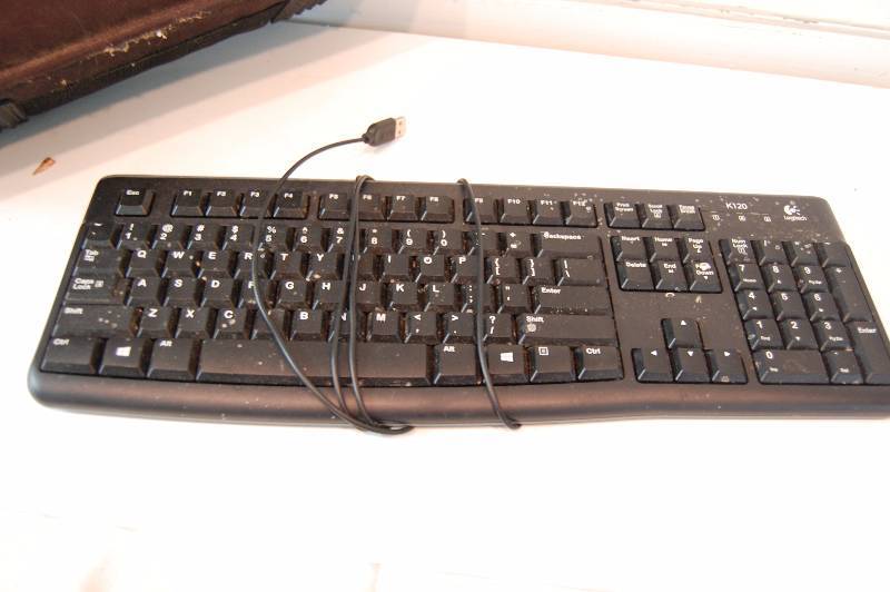 Computer Bag and Keyboard
