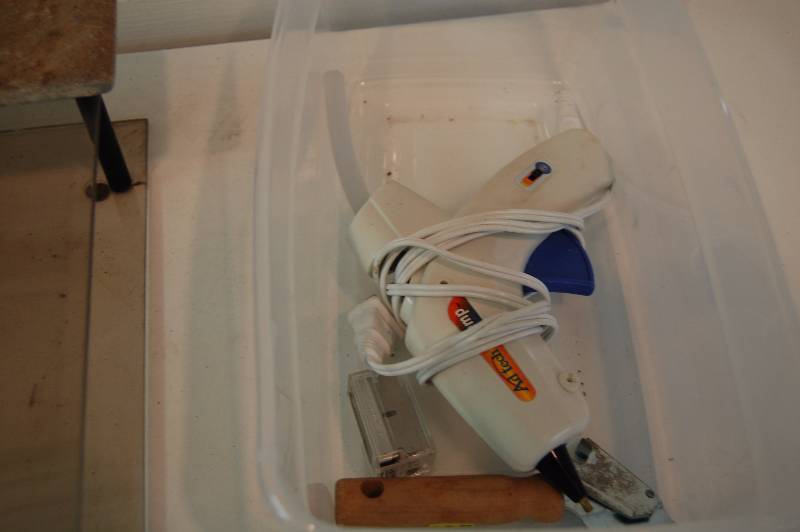 Glue Gun, Masons Trowel, and More