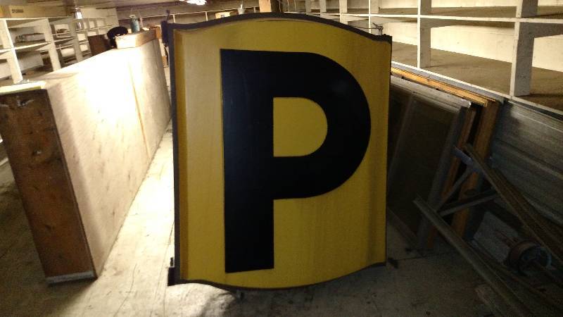 (2) Outdoor Lighted Signs, Manufact...