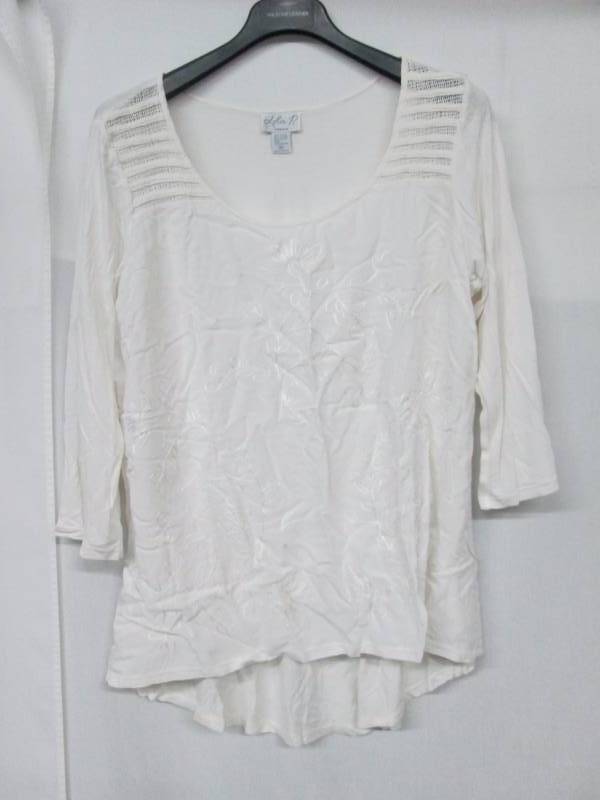 Lola P Womens Embroidered Top