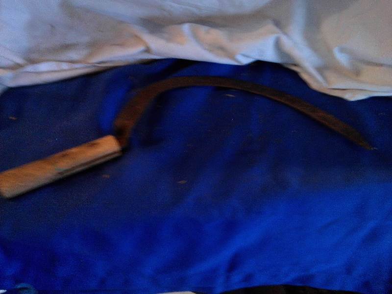 antique hand machette