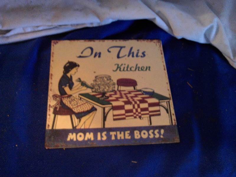 vintage metal sign