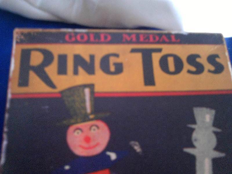 vintage ring toss display prop